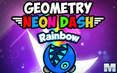 Geometry Neon Dash Rainbow